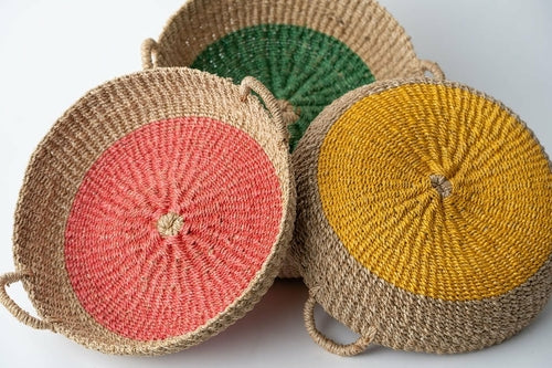 The Soluna Sanctuary Woven Seagrass Tray