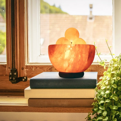 The Soluna Sanctuary Salt Bowl & Massage Stones