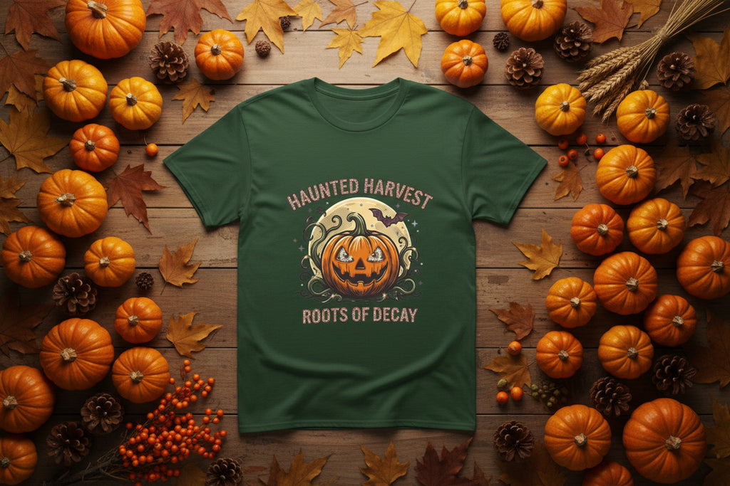 Roots of Decay Pumpkin T-Shirt | Halloween Graphic Tee