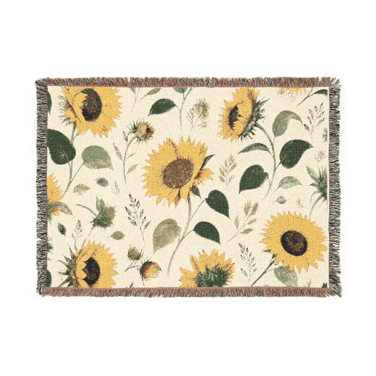 Sunflower Woven Throw Blanket
