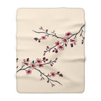 Cherry Blossom Sherpa Blanket