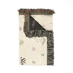 Slow Down, Breathe Deep, Stay a While Woven Blanket