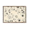 Vintage Botanical Woven Throw Blanket