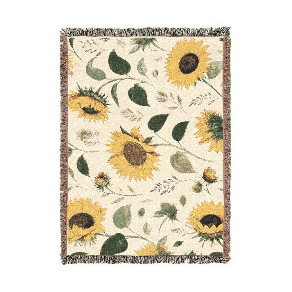 Sunflower Woven Throw Blanket