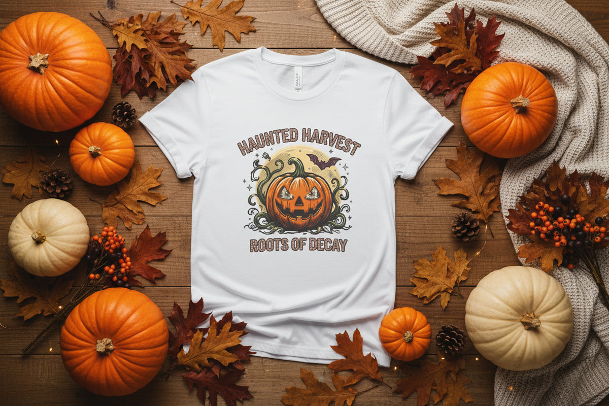 Roots of Decay Pumpkin T-Shirt | Halloween Graphic Tee