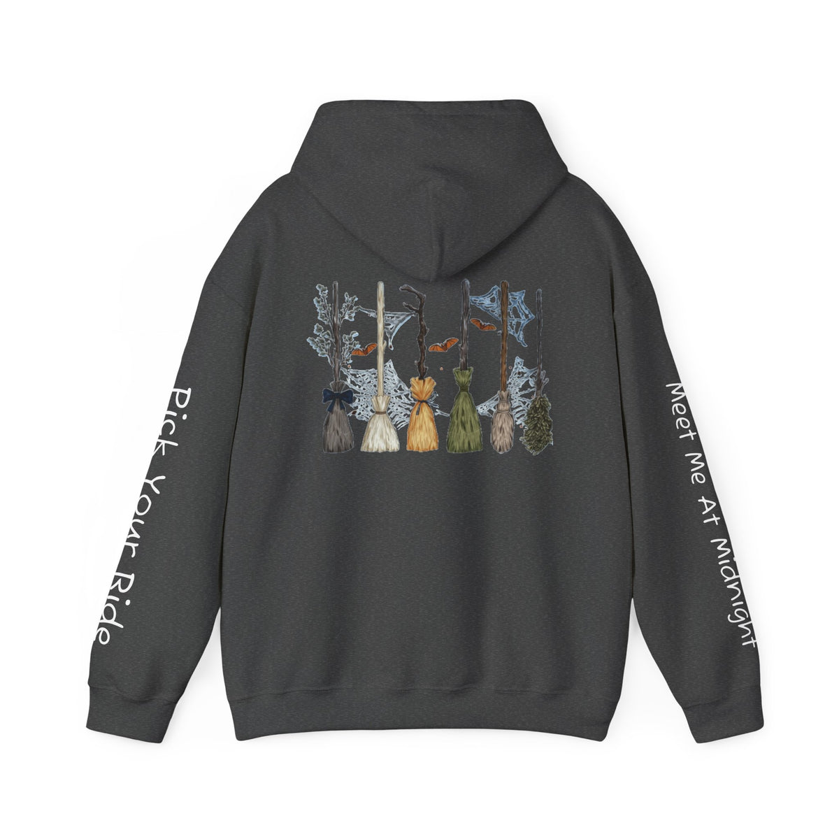 Witches Night Ride Hoodie — Broomstick Coven Graphic Hooded Sweatshirt