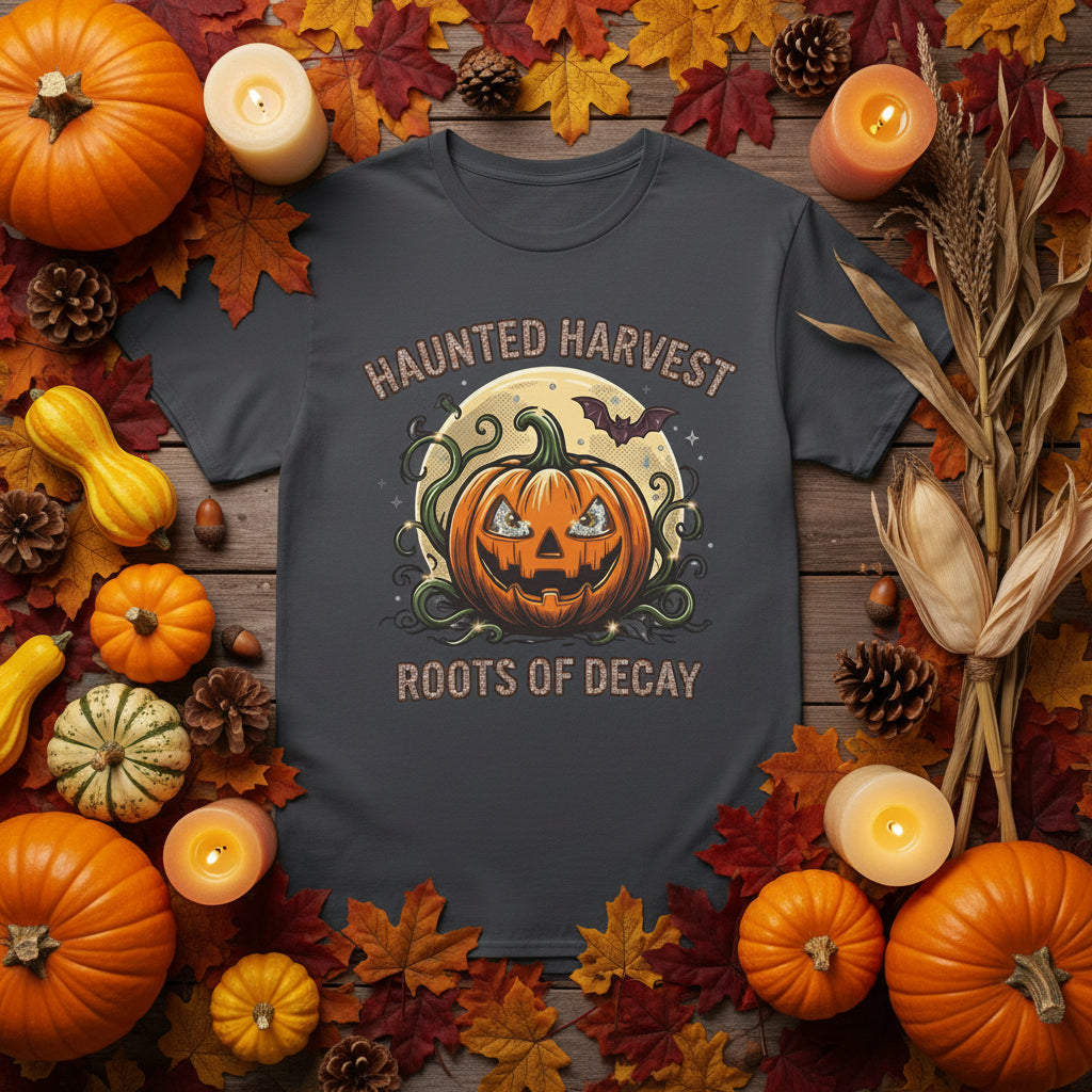 Roots of Decay Pumpkin T-Shirt | Halloween Graphic Tee