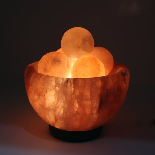 The Soluna Sanctuary Salt Bowl & Massage Stones