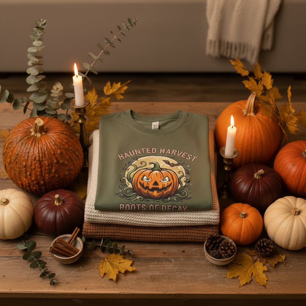 Roots of Decay Pumpkin T-Shirt | Halloween Graphic Tee