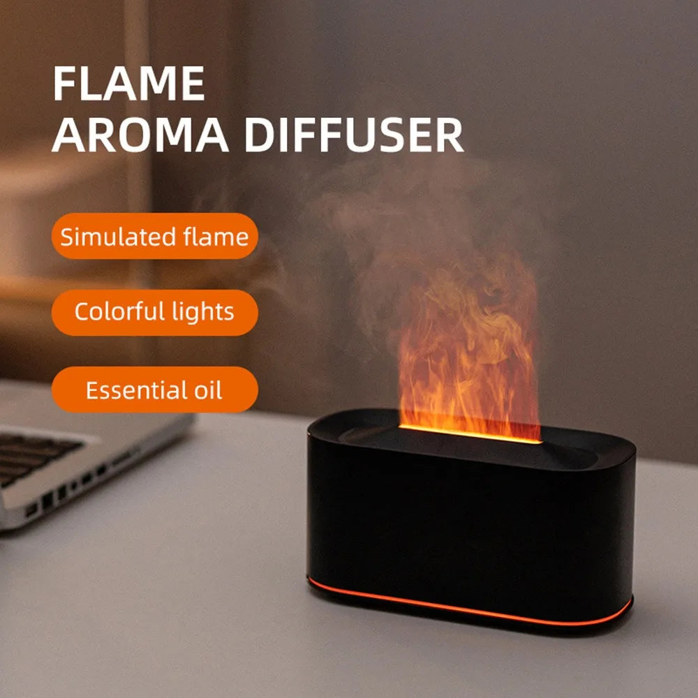 Soluna Colorful Flame Aromatherapy Humidifier