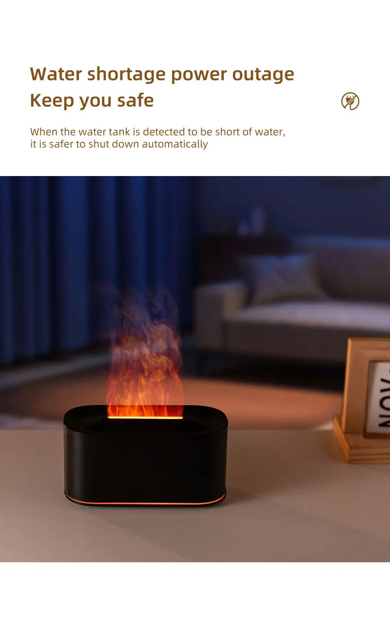 Soluna Colorful Flame Aromatherapy Humidifier