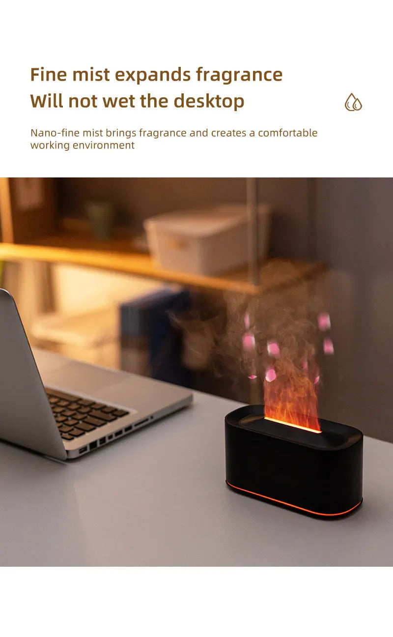 Soluna Colorful Flame Aromatherapy Humidifier