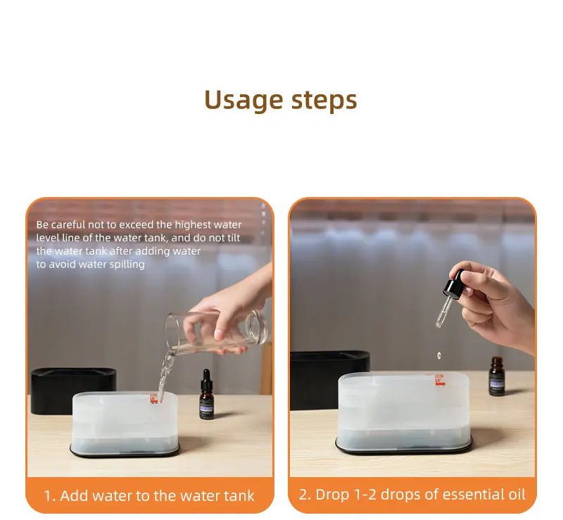 Soluna Colorful Flame Aromatherapy Humidifier
