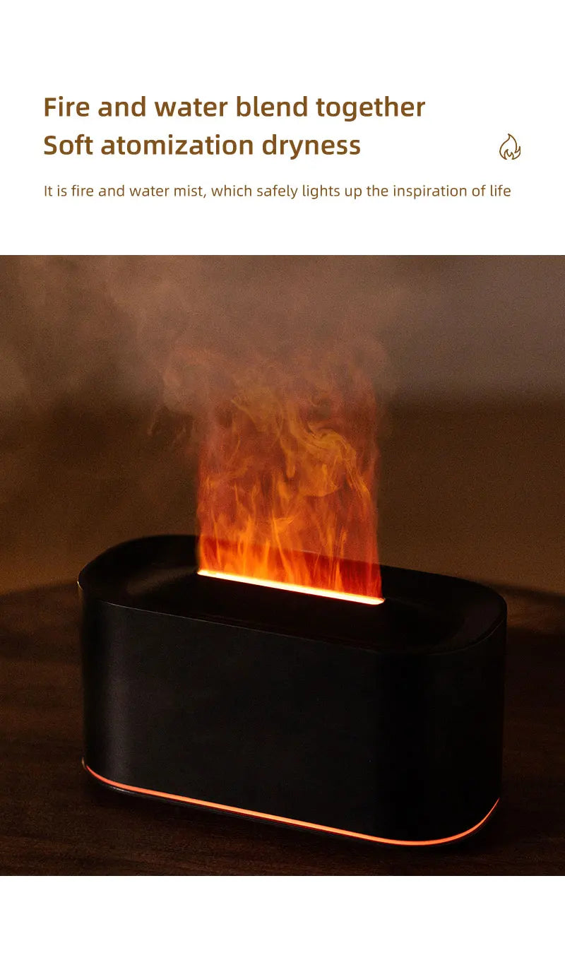 Soluna Colorful Flame Aromatherapy Humidifier