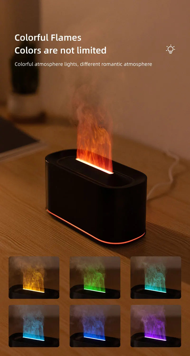 Soluna Colorful Flame Aromatherapy Humidifier