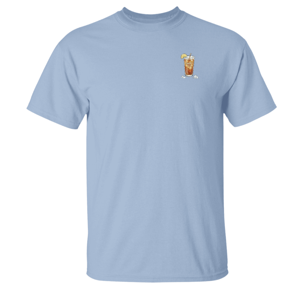 “God Made Sweet Tea” Golden Retriever Graphic Tee.