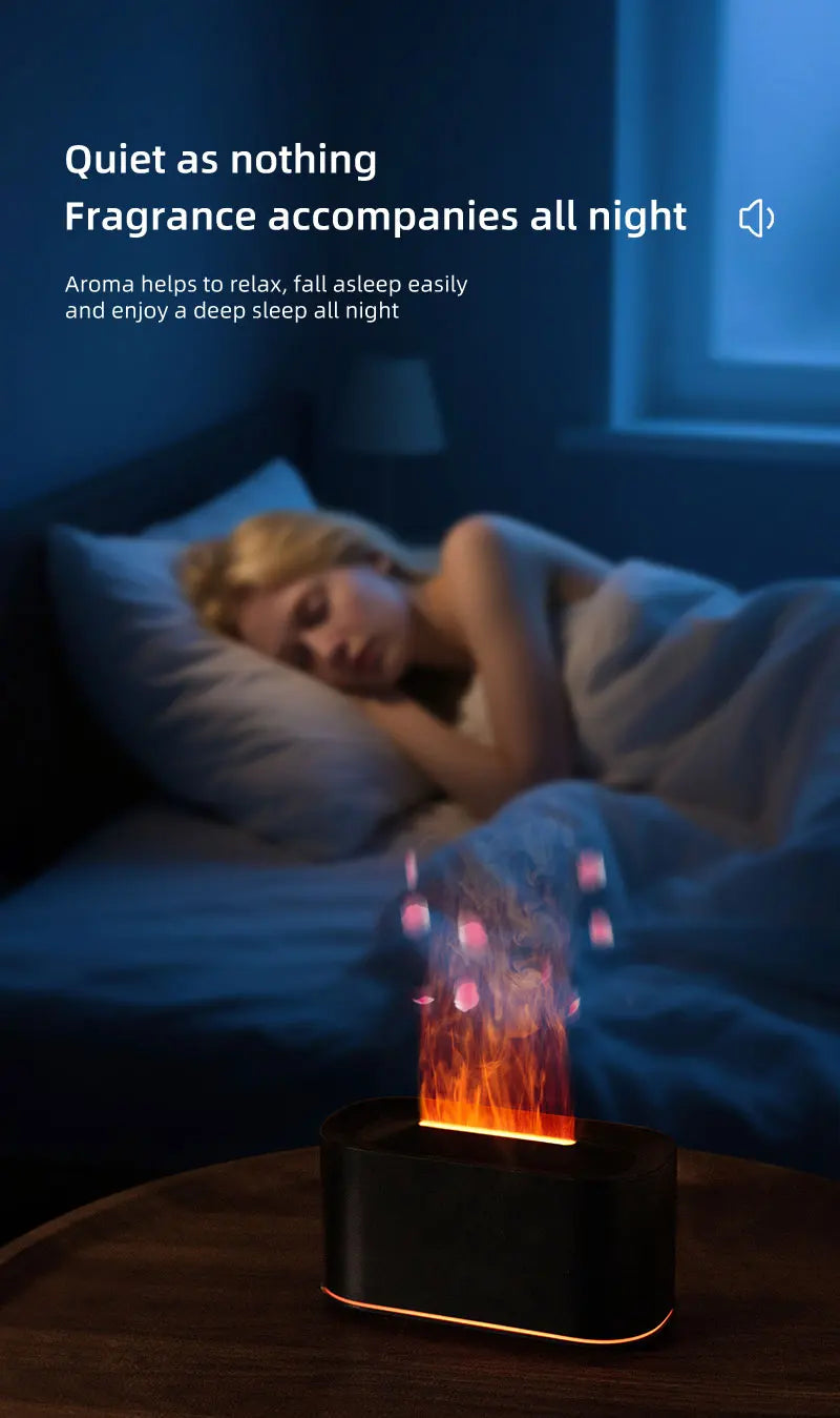 Soluna Colorful Flame Aromatherapy Humidifier