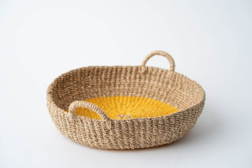 The Soluna Sanctuary Woven Seagrass Tray
