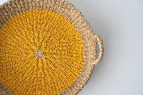 The Soluna Sanctuary Woven Seagrass Tray