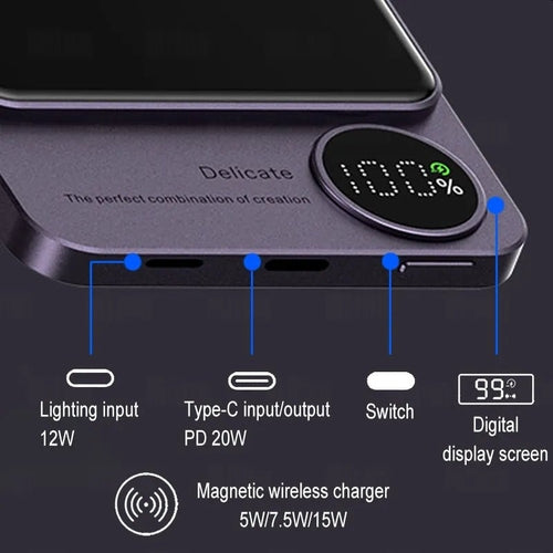 Soluna MagSafe Magnetic Wireless Power Bank