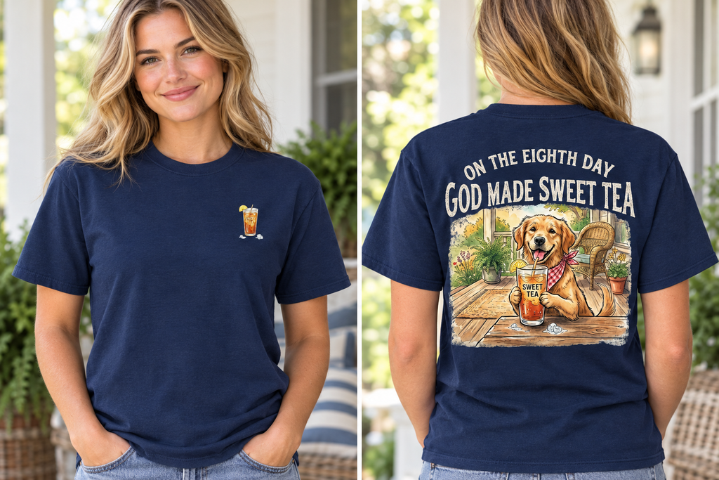 Navy front and back